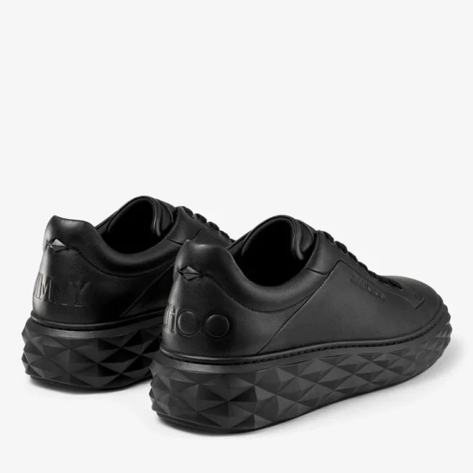 Diamond Maxi M Ii Svarta nappalädersneakers med plattform Diamond Maxi M Ii Svarta nappalädersneakers med plattform