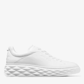 Diamond Maxi M Ii vita sneakers med plattform i nappaläder