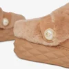 Diamond Maxi Mule F Toffee-mules i mocka med fårskinn Diamond Maxi Mule F Toffee-mules i mocka med fårskinn