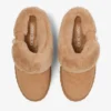 Diamond Maxi Mule F Toffee-mules i mocka med fårskinn Diamond Maxi Mule F Toffee-mules i mocka med fårskinn
