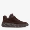 Diamond Maxi Retro M Chokladfärgade låga sneakers i sammet och mocka med fårskinn