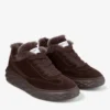 Diamond Maxi Retro M Chokladfärgade låga sneakers i sammet och mocka med fårskinn