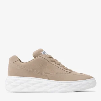 Diamond Maxi Retro M Stone-sneakers i sammet och mocka