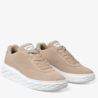 Diamond Maxi Retro M Stone-sneakers i sammet och mocka