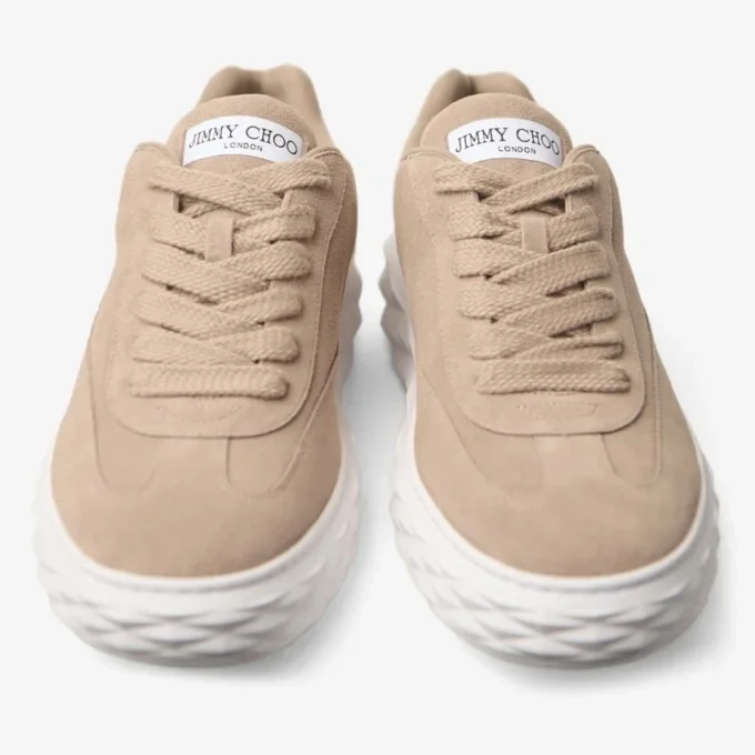 Diamond Maxi Retro M Stone-sneakers i sammet och mocka Diamond Maxi Retro M Stone-sneakers i sammet och mocka