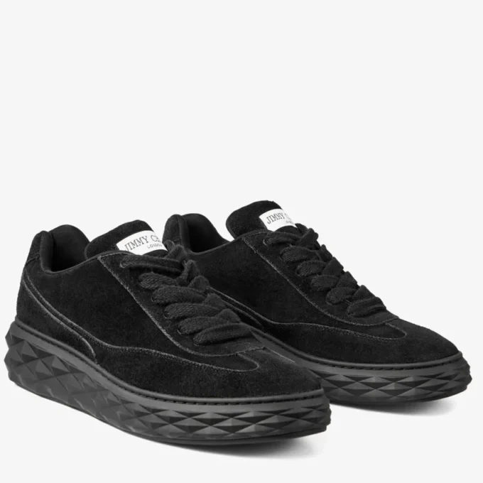 Diamond Maxi Retro M svarta sneakers i sammet och mocka Diamond Maxi Retro M svarta sneakers i sammet och mocka