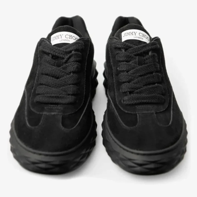 Diamond Maxi Retro M svarta sneakers i sammet och mocka Diamond Maxi Retro M svarta sneakers i sammet och mocka