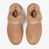 Diamond Maxi Retro M Toffee-färgade låga sneakers i sammet och mocka med shearling