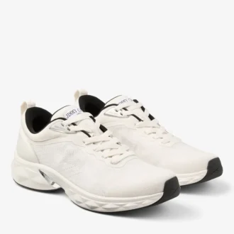Diamond Run M Latte och svarta sneakers i jacquardstickat