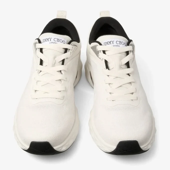 Diamond Run M Latte och svarta sneakers i jacquardstickat Diamond Run M Latte och svarta sneakers i jacquardstickat
