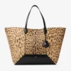 Diamond Tote Large – stor väska i ponnyläder med naturligt leopardmönster Diamond Tote Large – stor väska i ponnyläder med naturligt leopardmönster
