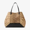 Diamond Tote Large – stor väska i ponnyläder med naturligt leopardmönster Diamond Tote Large – stor väska i ponnyläder med naturligt leopardmönster