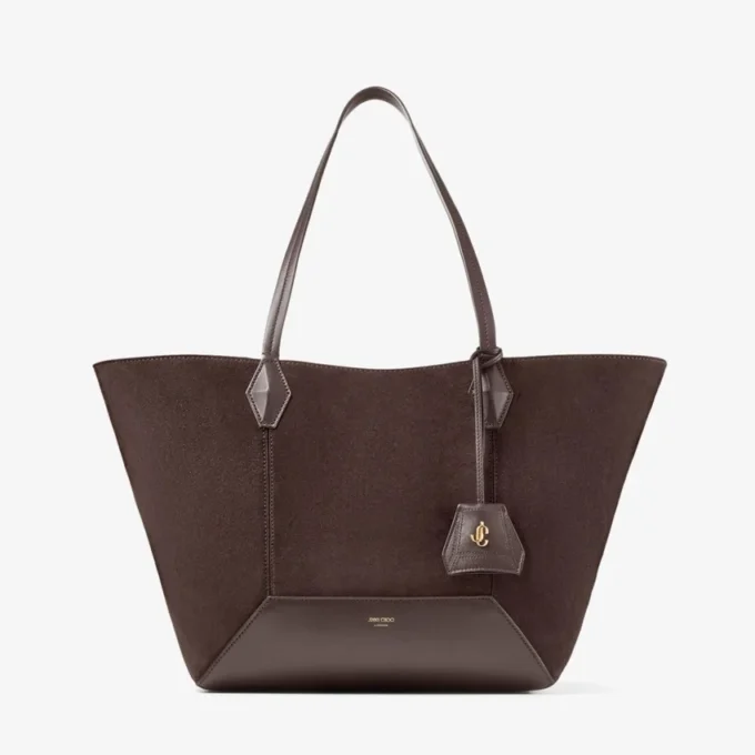 Diamond Tote Medium kaffefärgad mockaväska