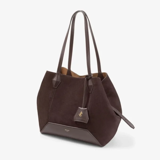 Diamond Tote Medium kaffefärgad mockaväska