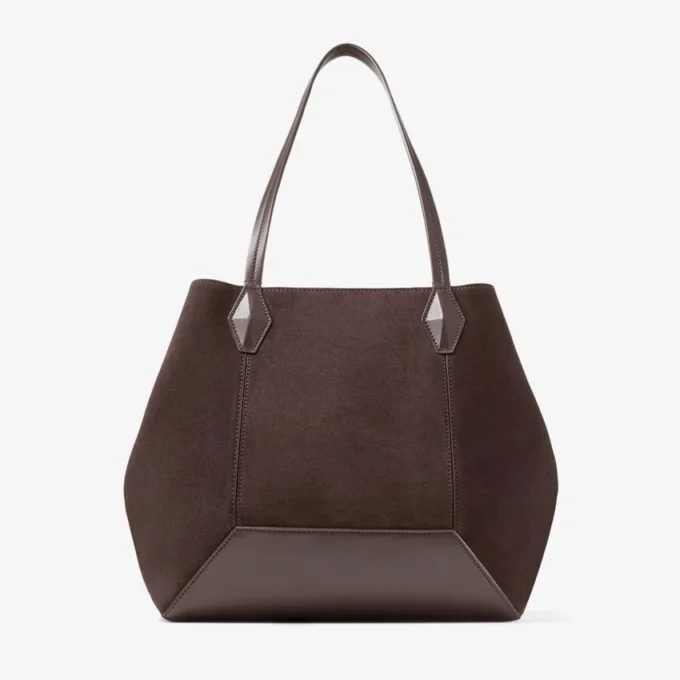 Diamond Tote Medium kaffefärgad mockaväska