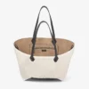 Diamond Tote Medium naturfärgad shearling-väska Diamond Tote Medium naturfärgad shearling-väska