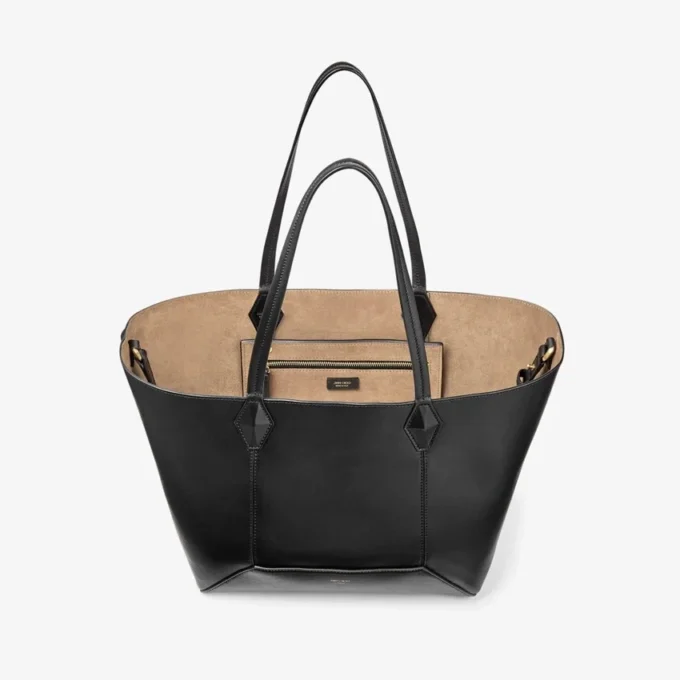 Diamond Tote Medium Svart kalvskinnsväska Diamond Tote Medium Svart kalvskinnsväska