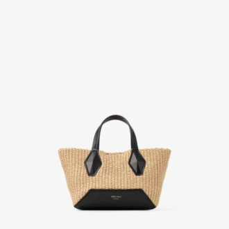 Diamond Tote Mini – väska i naturlig raffia