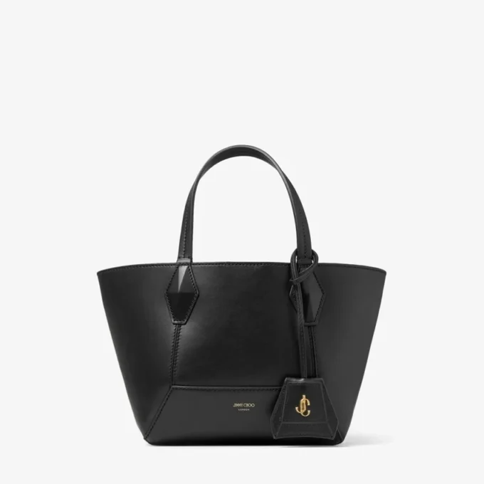Diamond Tote Small Svart kalvskinnsväska Diamond Tote Small Svart kalvskinnsväska