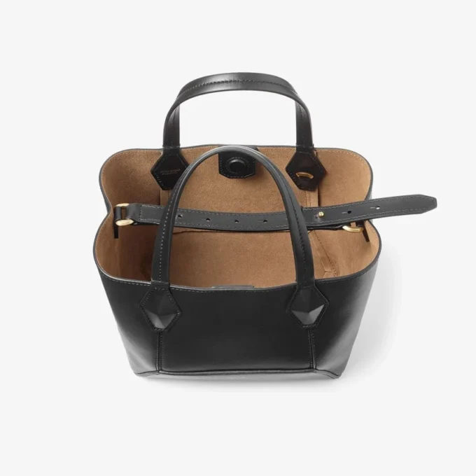 Diamond Tote Small Svart kalvskinnsväska Diamond Tote Small Svart kalvskinnsväska
