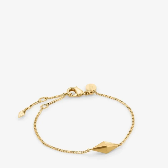 Diamondarmband i guldfinish Armband med fin kedja Diamondarmband i guldfinish Armband med fin kedja