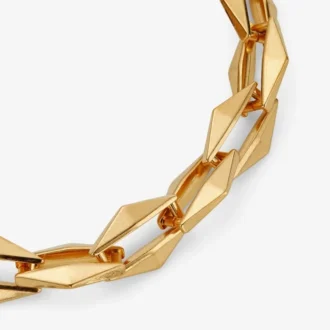 Diamondkedja Halsband Guldfinish Diamondkedja Halsband
