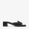 Dina 45 svarta lädermulesandaler Dina 45 svarta lädermulesandaler