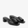 Dina 45 svarta lädermulesandaler Dina 45 svarta lädermulesandaler