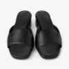 Dina 45 svarta lädermulesandaler Dina 45 svarta lädermulesandaler