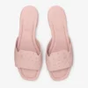 Dina Flat Rose Flata skor i strutsläder