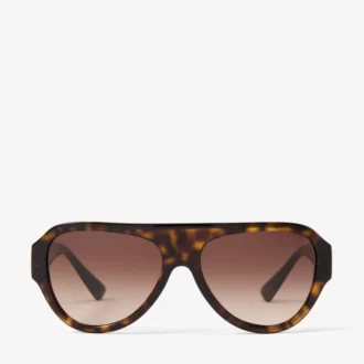 Eira Brown Havana Aviator-solglasögon