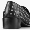 Eliot Slipper 45 Herrtofflor i svart metallic-nappaläder med öljetter Eliot Slipper 45 Herrtofflor i svart metallic-nappaläder med öljetter