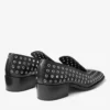 Eliot Slipper 45 Herrtofflor i svart metallic-nappaläder med öljetter Eliot Slipper 45 Herrtofflor i svart metallic-nappaläder med öljetter