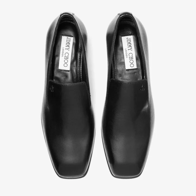 Eliot Slipper 45 Svarta tofflor i vintage-läder Eliot Slipper 45 Svarta tofflor i vintage-läder