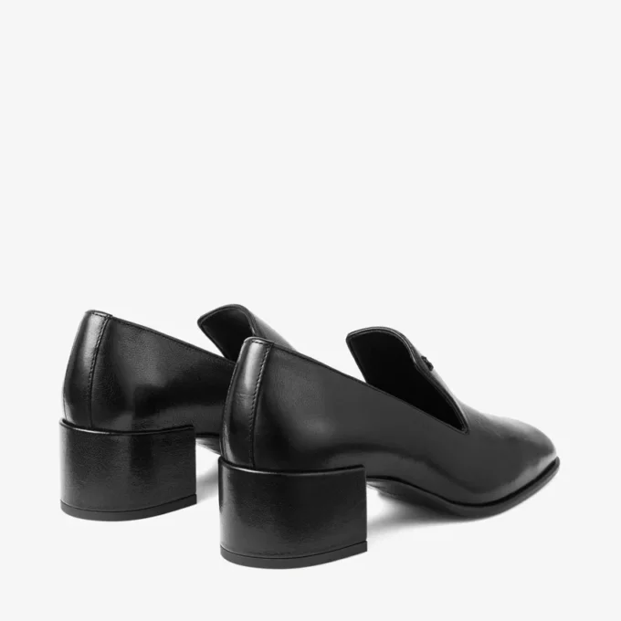 Eliot Slipper 45 Svarta tofflor i vintage-läder Eliot Slipper 45 Svarta tofflor i vintage-läder