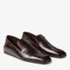 Eliot Slipper Herrtofflor i Sambuco-läder med krokodilprägling Eliot Slipper Herrtofflor i Sambuco-läder med krokodilprägling