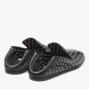 Eliot Slipper Herrtofflor i svart metallic-nappaläder med öljetter Eliot Slipper Herrtofflor i svart metallic-nappaläder med öljetter