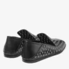 Eliot Slipper Herrtofflor i svart metallic-nappaläder med öljetter Eliot Slipper Herrtofflor i svart metallic-nappaläder med öljetter