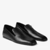 Eliot Slipper Herrtofflor i svart vintage-läder