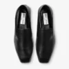 Eliot Slipper Herrtofflor i svart vintage-läder