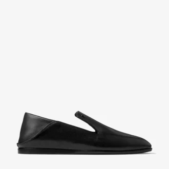 Eliot Slipper Svarta tofflor i vintage-läder