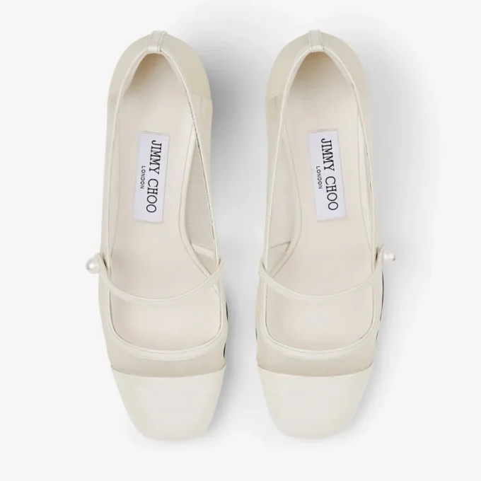 Elisa 45 Latte pumps i lack och mesh Elisa 45 Latte pumps i lack och mesh