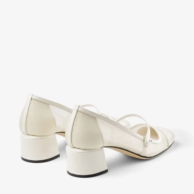 Elisa 45 Latte pumps i lack och mesh Elisa 45 Latte pumps i lack och mesh