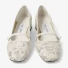 Elisa Ballerina Latte jimmy choo perforerade nappa-snörningsballerinaskor