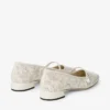 Elisa Ballerina Latte jimmy choo perforerade nappa-snörningsballerinaskor