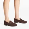 Ellis Loafer F Loafers i chokladbrunt mocka