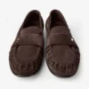 Ellis Loafer F Loafers i chokladbrunt mocka