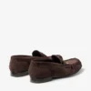 Ellis Loafer F Loafers i chokladbrunt mocka