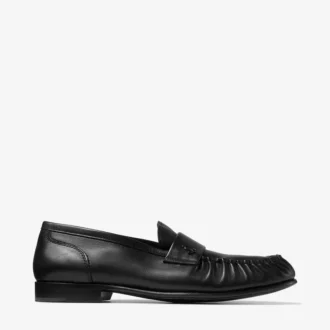 Ellis Loafer F Svarta loafers i mjukt läder