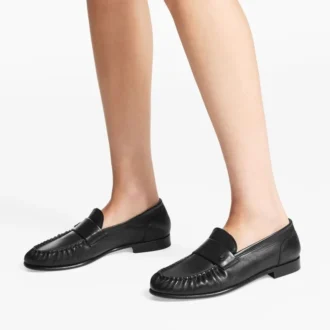 Ellis Loafer F Svarta loafers i mjukt läder